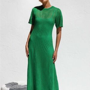 NWT LittleLace Christina Green Dress